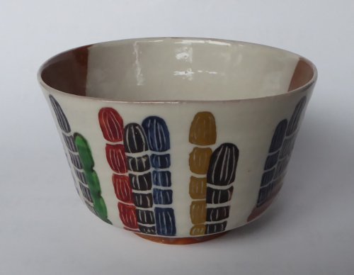 乾山写 木賊茶碗